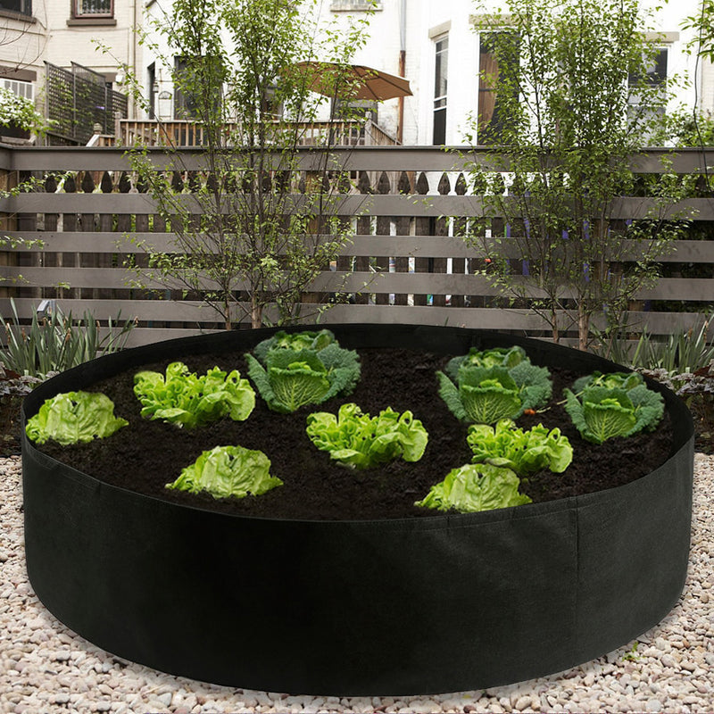 Grow Bags, Round Fabric Raised Garden Beds Planter Pots, Large Durable Breathe Cloth Planting Bed Container