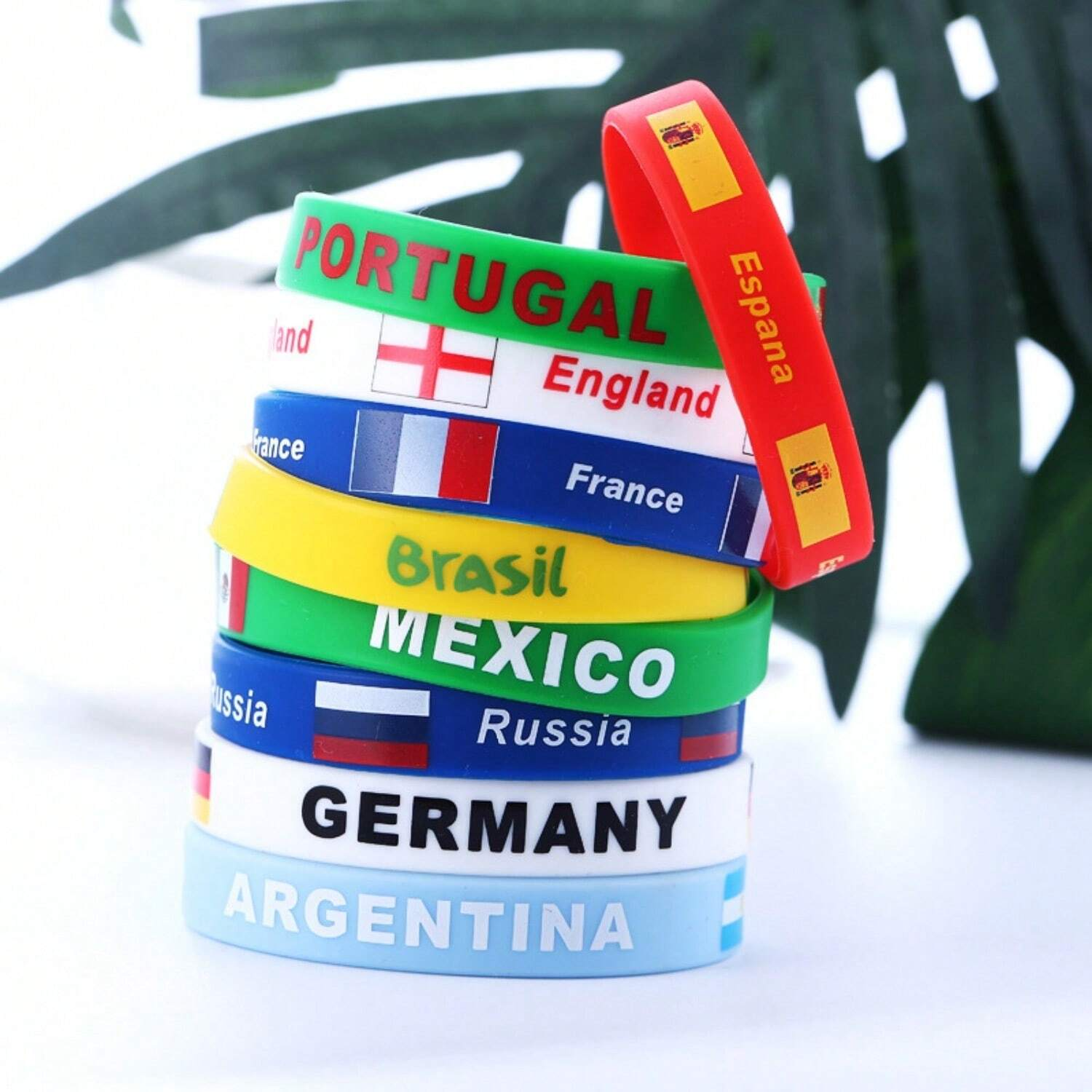 10 Pcs Silicone Bracelets For The National Team For The European Cup Olympic Games