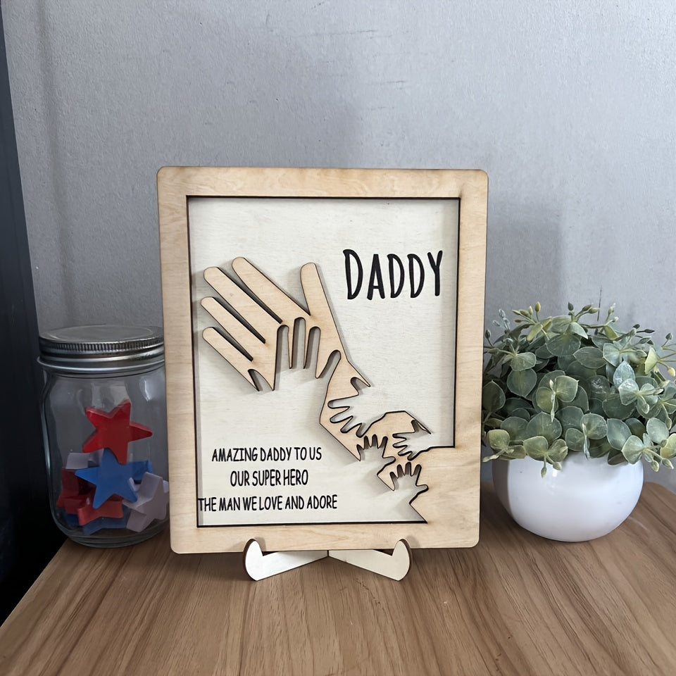 Father's Day Wooden Sign, Home Decor