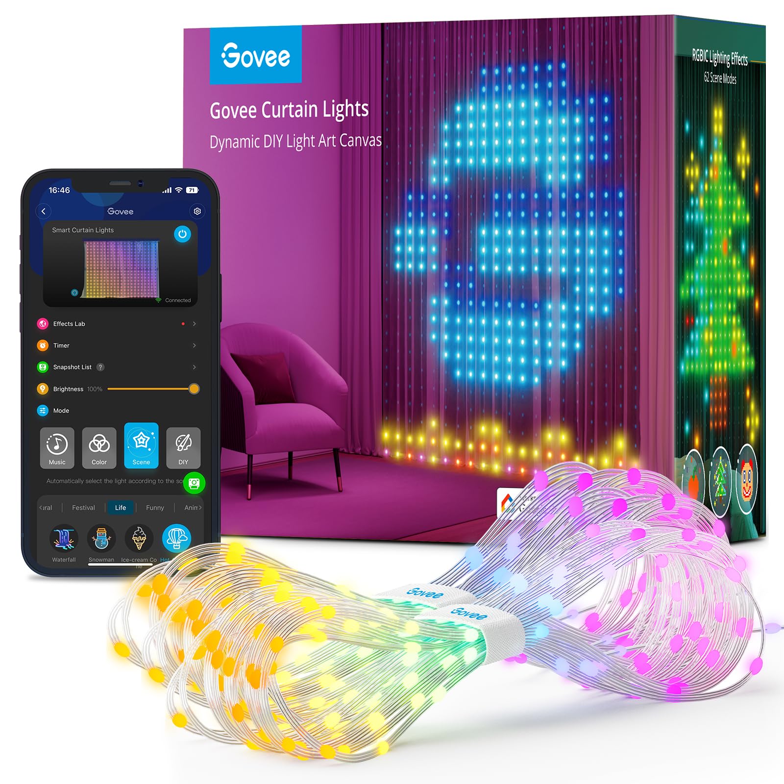 LED Smart Curtain Lights