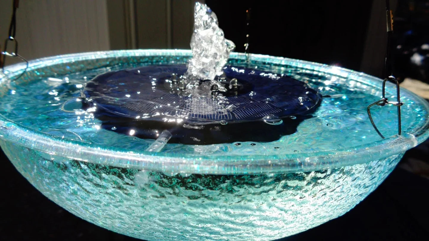 Hanging Custom Bubbling Solar Water Fountain