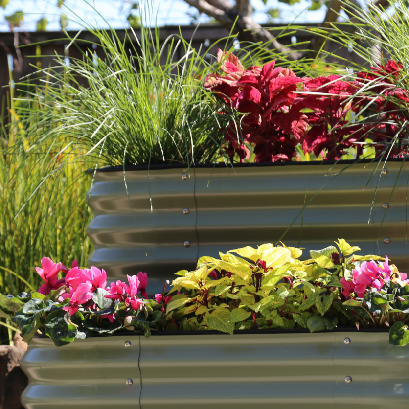 Self-Watering Herb Planter Box with Trellis