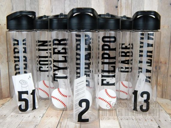 Personalized Baseball Water Bottle, Baseball Gifts