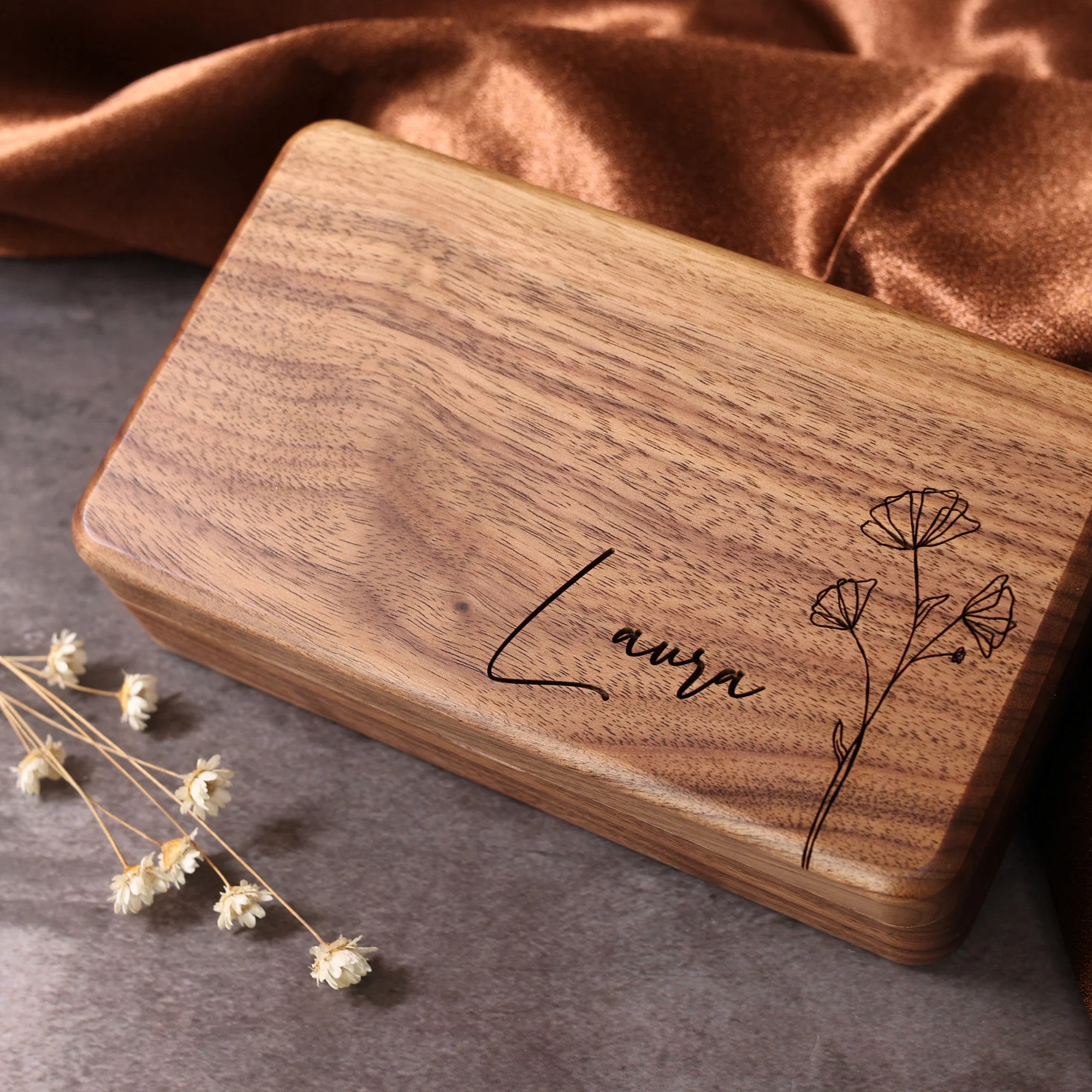 Custom Engraved Jewelry Box, Jewelry Organizer