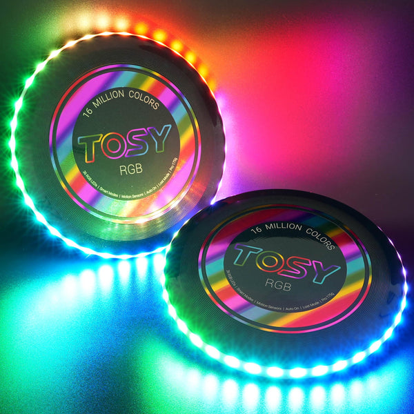 Auto Light Up Flying Disc