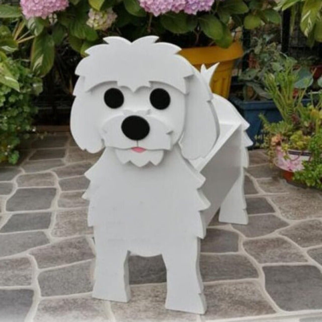 3D Bernese Mountain Dog Love Small Flower Planter