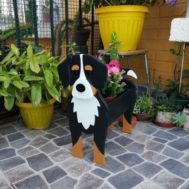 3D Bernese Mountain Dog Love Small Flower Planter