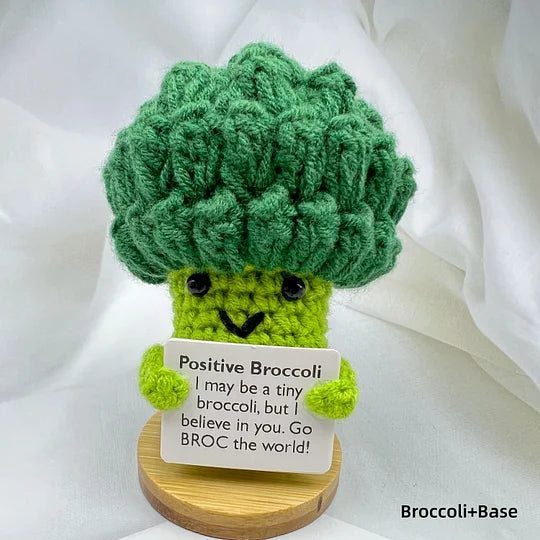 Positive Vegetables,Crochet Positive Broccoli,Show Love Radish/Beet