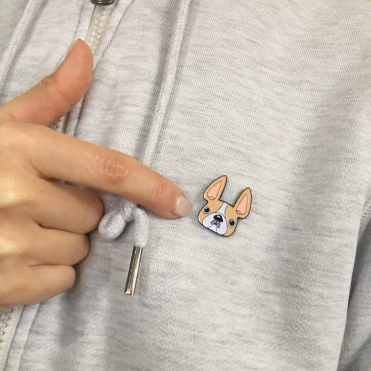 French Bulldog Enamel Pin