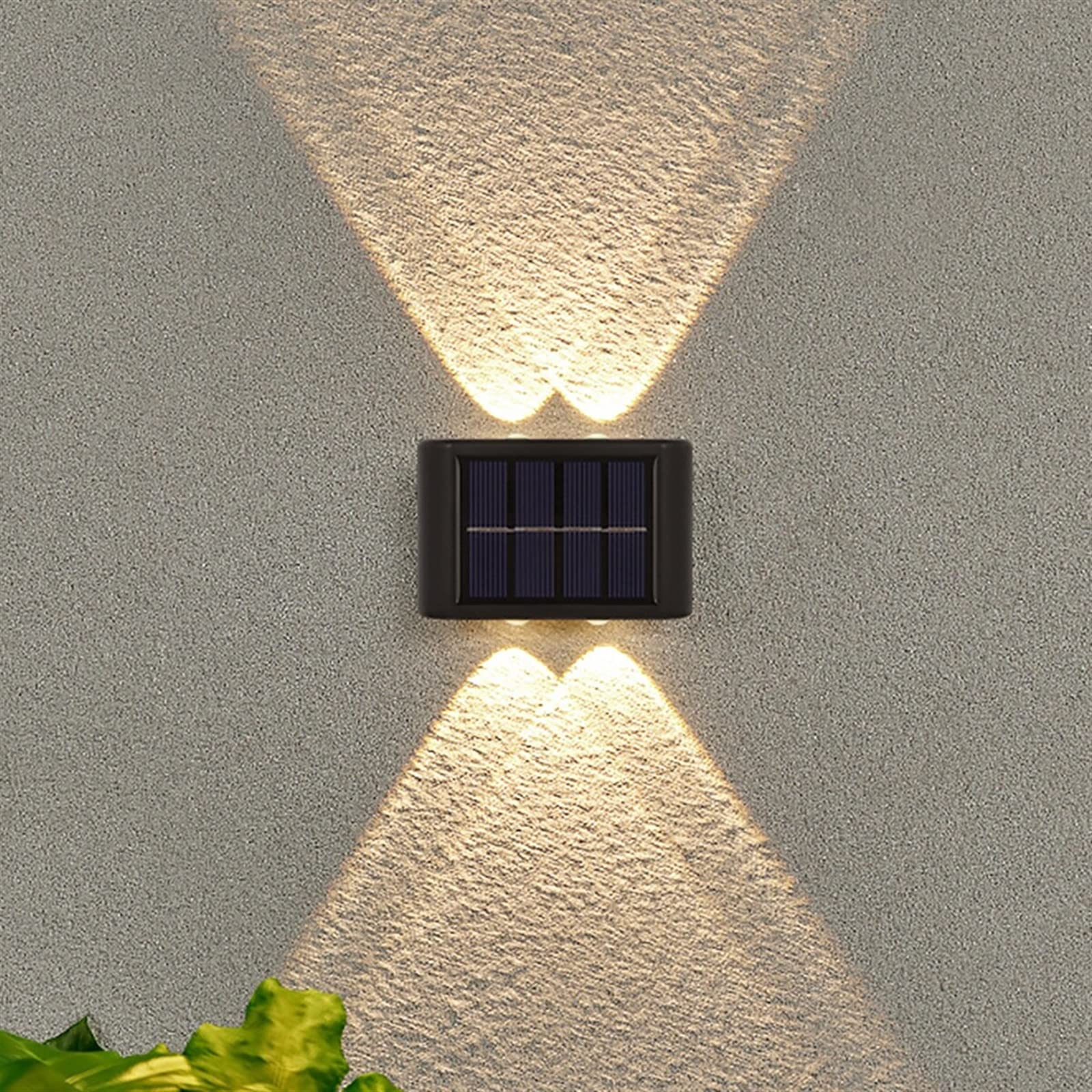 Outdoor Solar Wall Lamp Up and Down Luminous Lighting