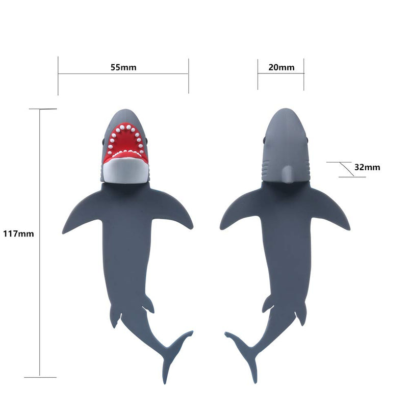 3D Giant Shark Bookmark Cool Bookmarks for Kids Boys Girls Teens Men Women