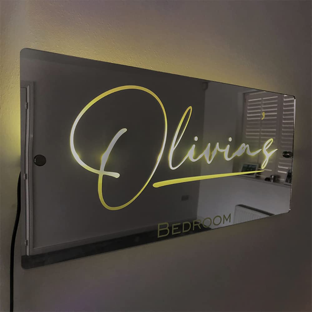 Personalised Name Mirror-Light Up Mirror