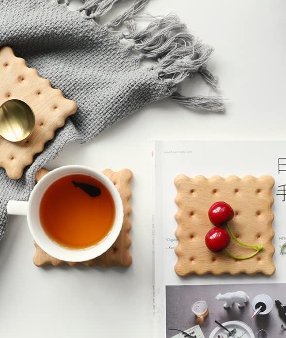 Wooden Cookie Coaster ,Creative Gifts，Coffee Insulation Pad