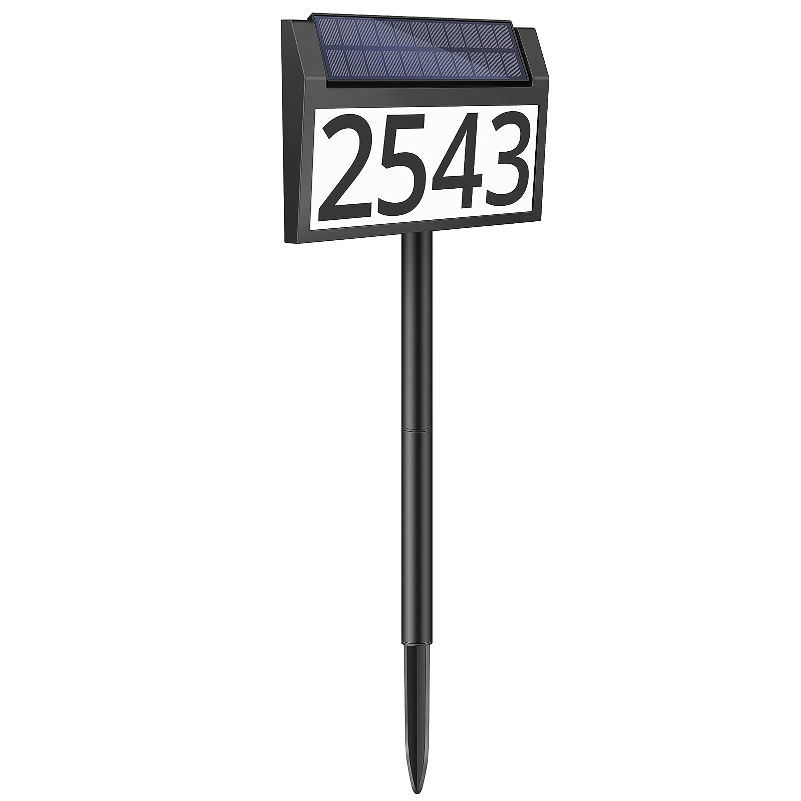 Solar Address Sign Lighted House Numbers Waterproof