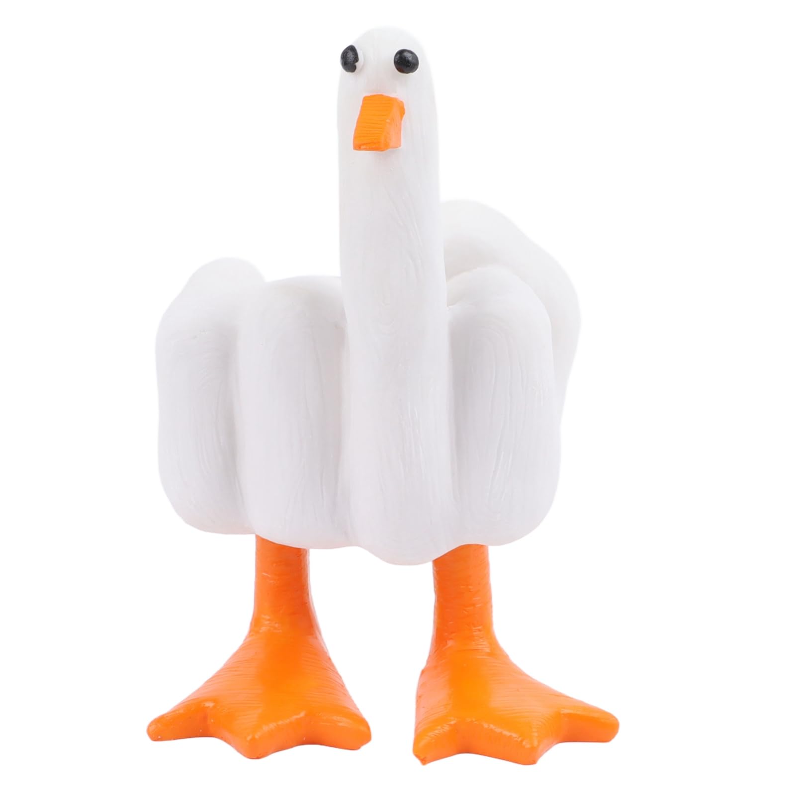 Middle Finger Duck Figurine, Funny Little Duck Craft Decoration Ornament Decor Duckling Sculpture