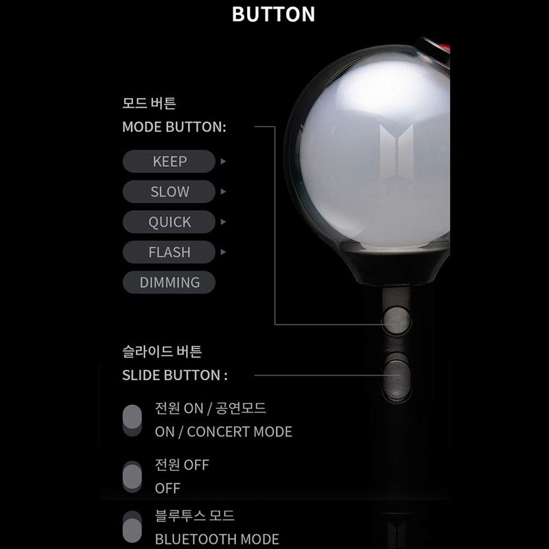 BTS Official Lightstick  and Photocard