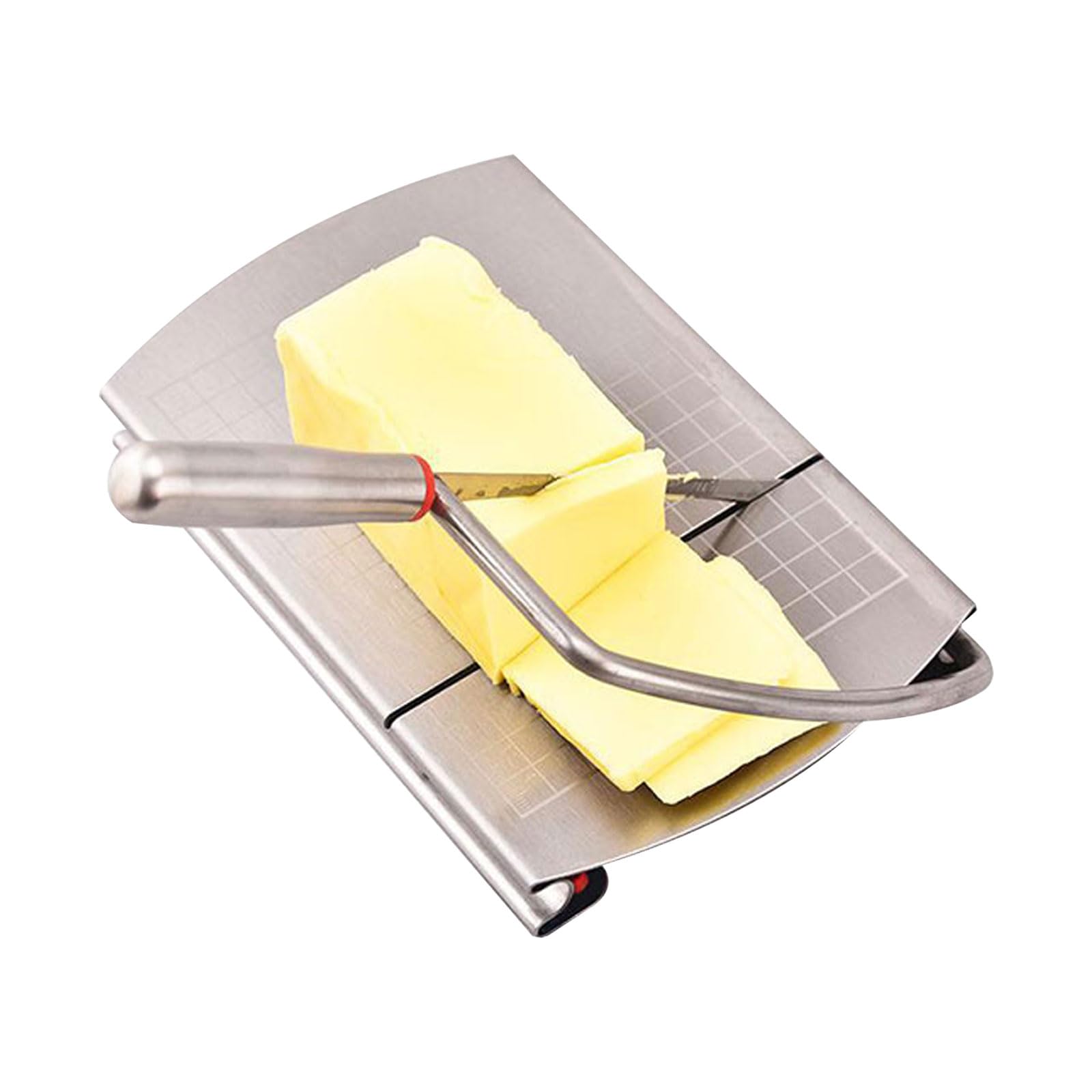 Cheese Slicer Cutter, Stainless Steel Cheese Slicers Cutters for Block Cheese with Blade