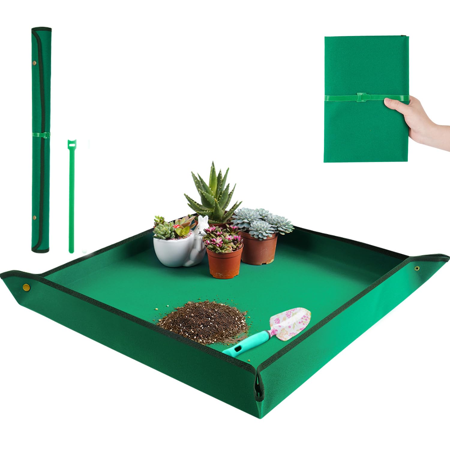 Repotting Mat for Indoor Plant Transplanting & Potting Soil Mess Control