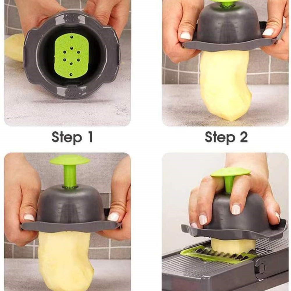 12 in 1 Vegetable Chopper, Multifunctional Mandoline Slicer Dicer Household