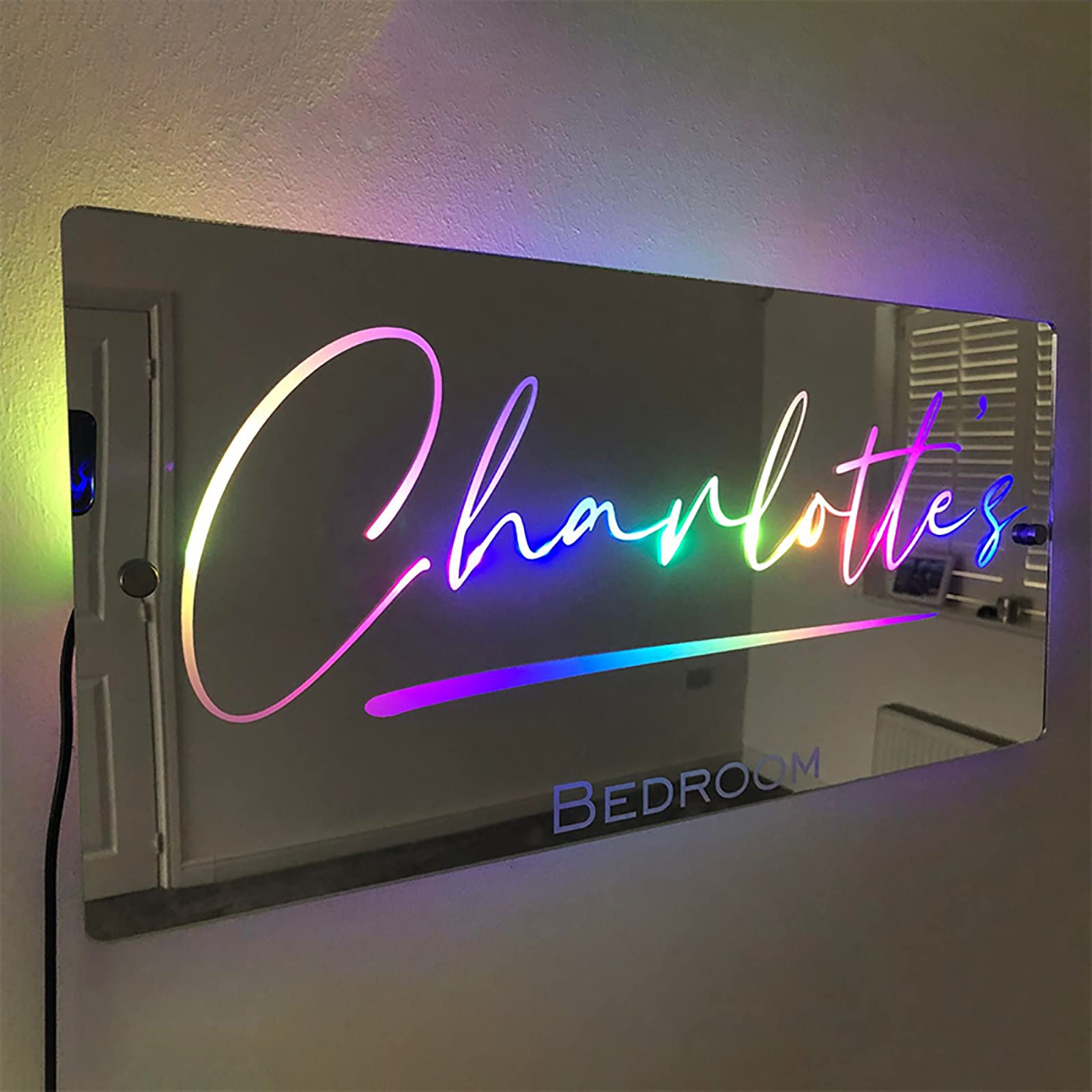 Personalised Name Mirror-Light Up Mirror