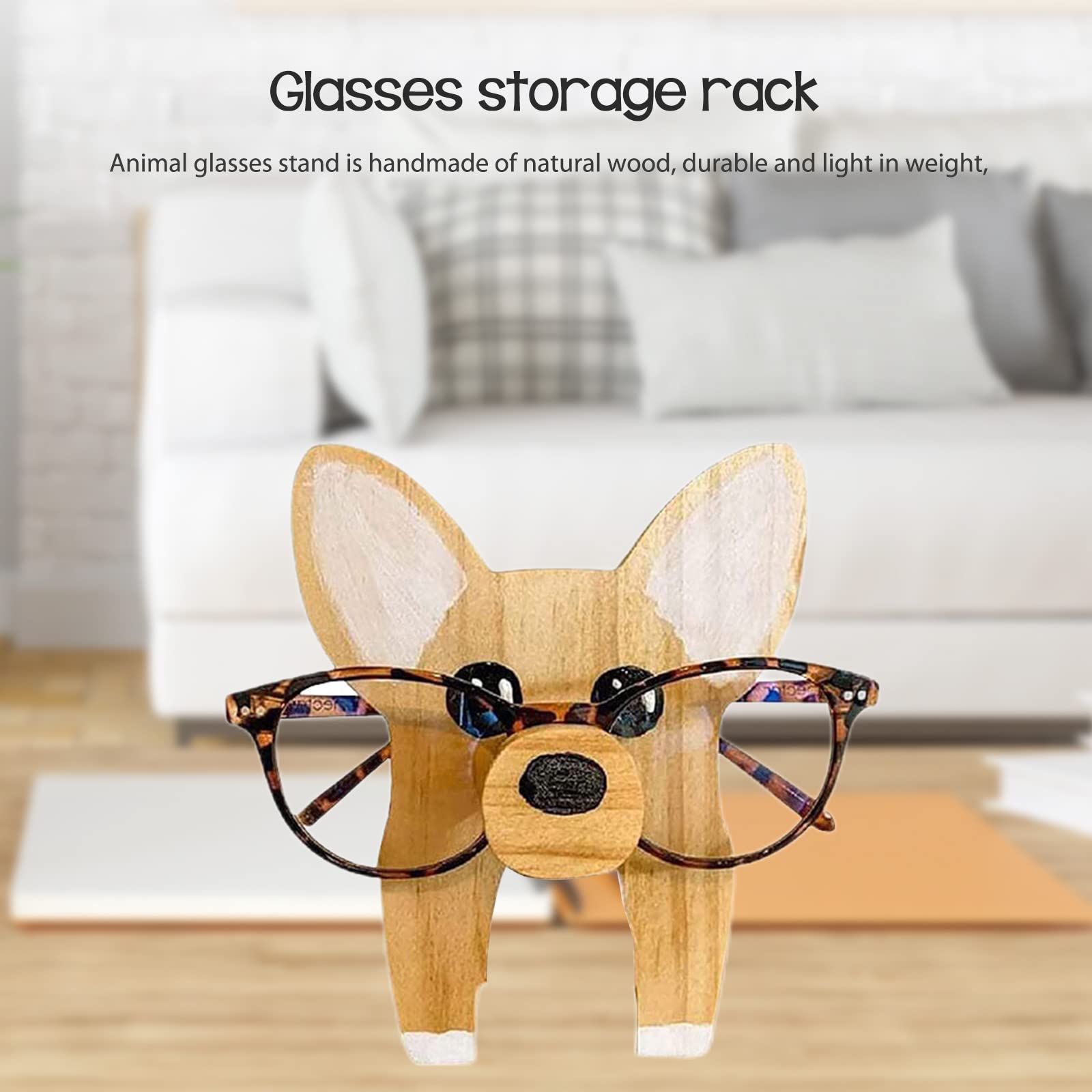 Funny Wooden Glasses Holder, Creative Animal Glasses Stand, Animal Shape Sunglasses Holder