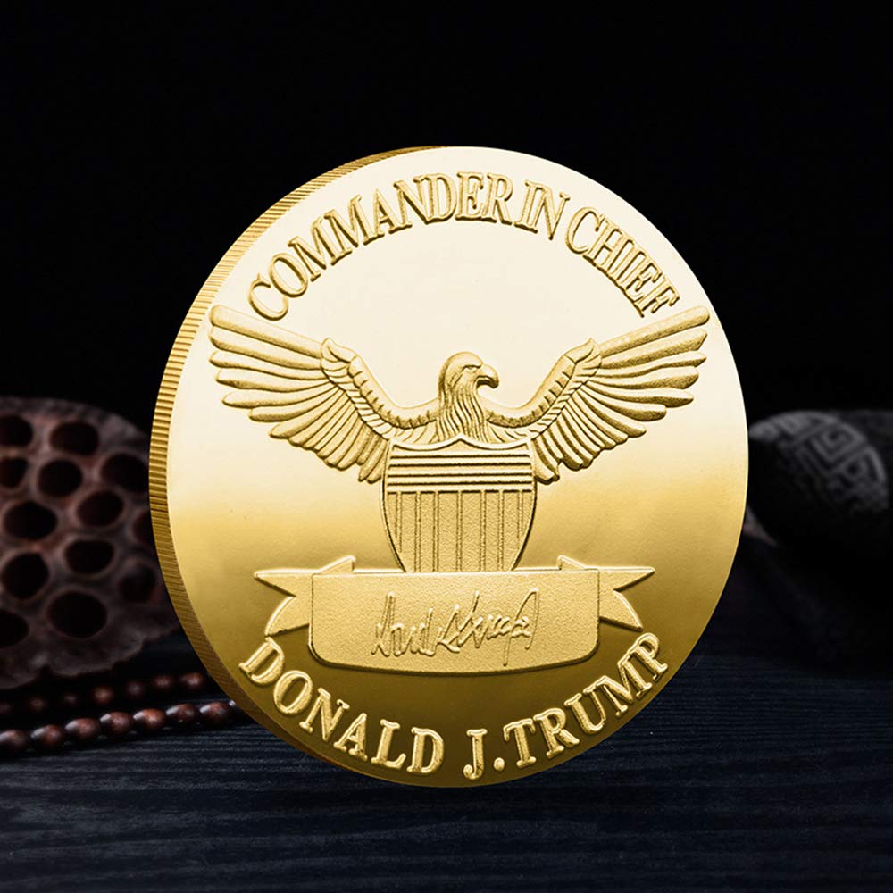 2Pcs Trump Coin 2024 Great American Eagle Commemorative Coin Collectibles Gift