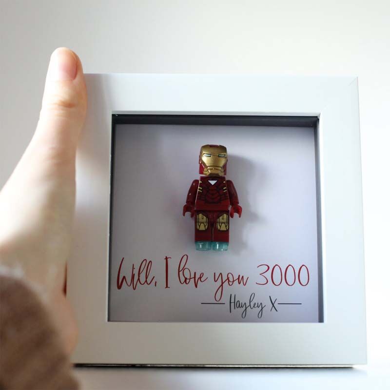 "I Love You 3000" Personalized Superhero Frame