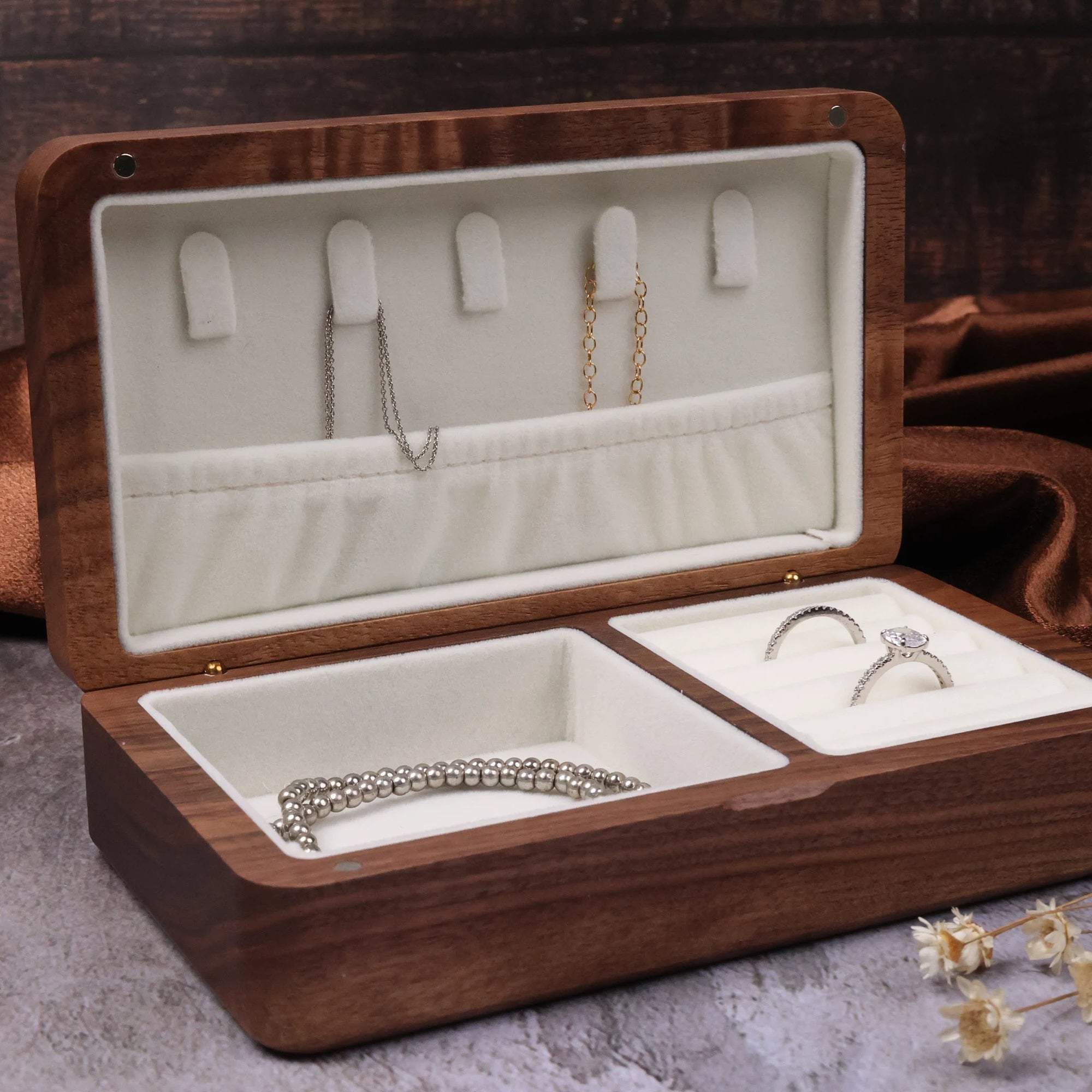 Custom Engraved Jewelry Box, Jewelry Organizer