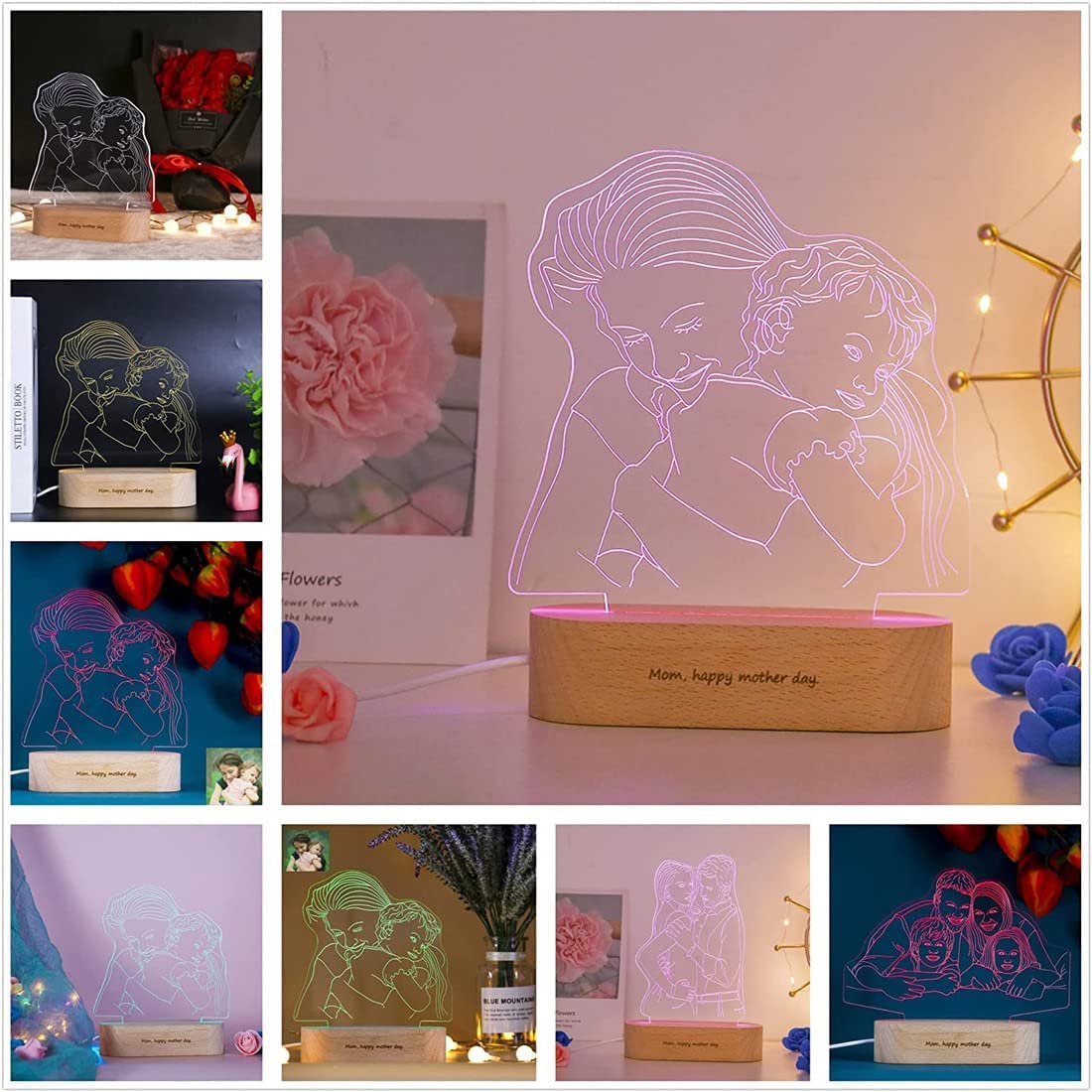 Personalized Custom Photo 3D Lamp