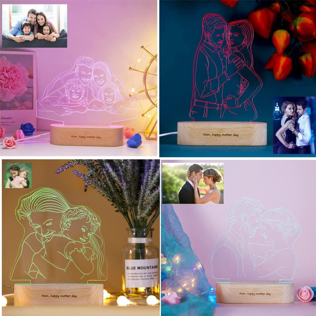 Personalized Custom Photo 3D Lamp