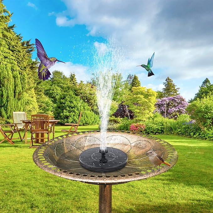 Solar Bird Floating Bath Fountain Pump, Upgrade 1.4W Solar Fountain