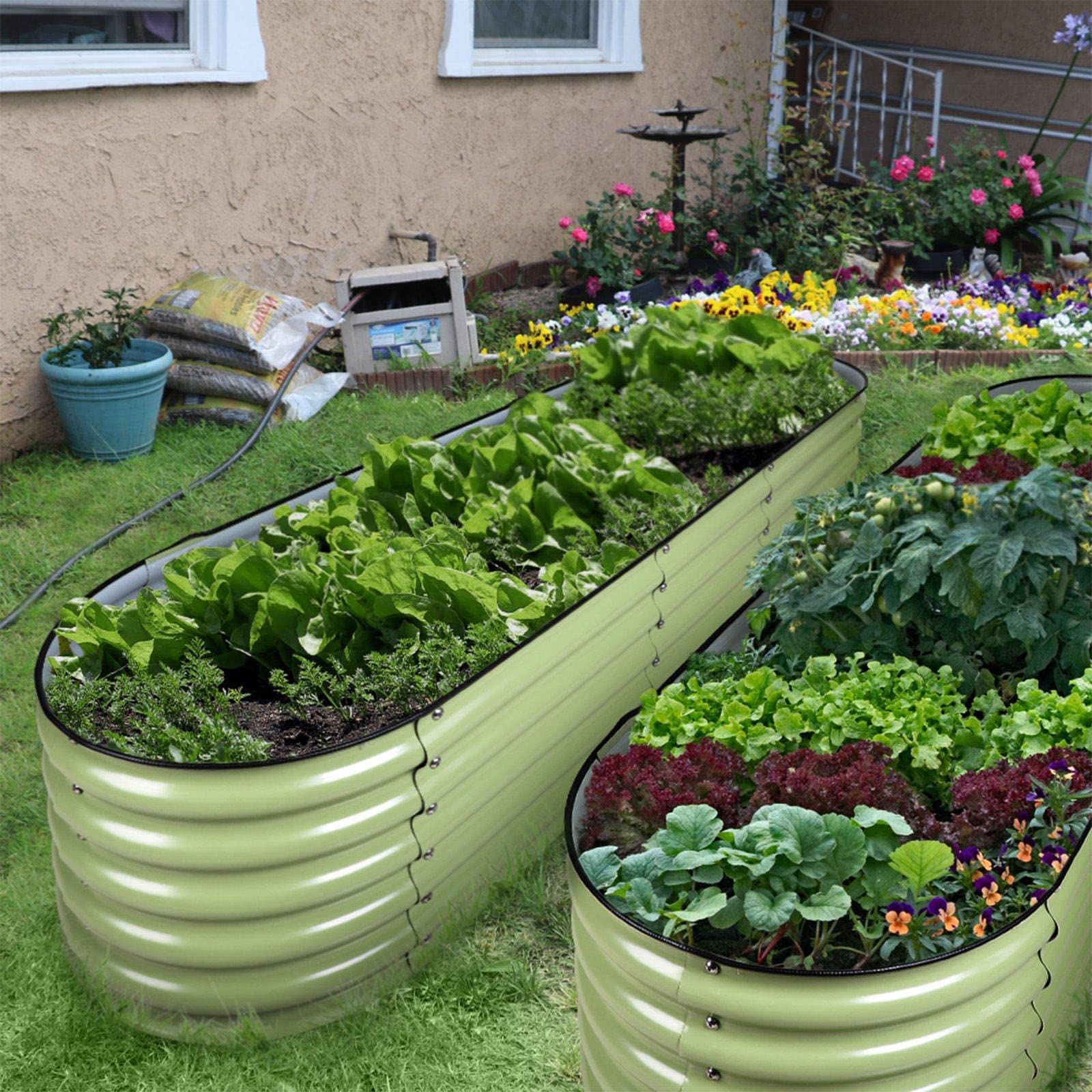 🥒Mother's Day Promotion!🥬 Metal Modular Raised Garden Bed Kit