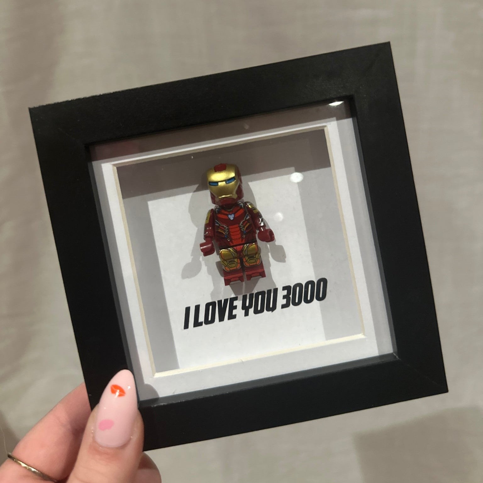 I love you 3000 Iron Man LEGO Frame