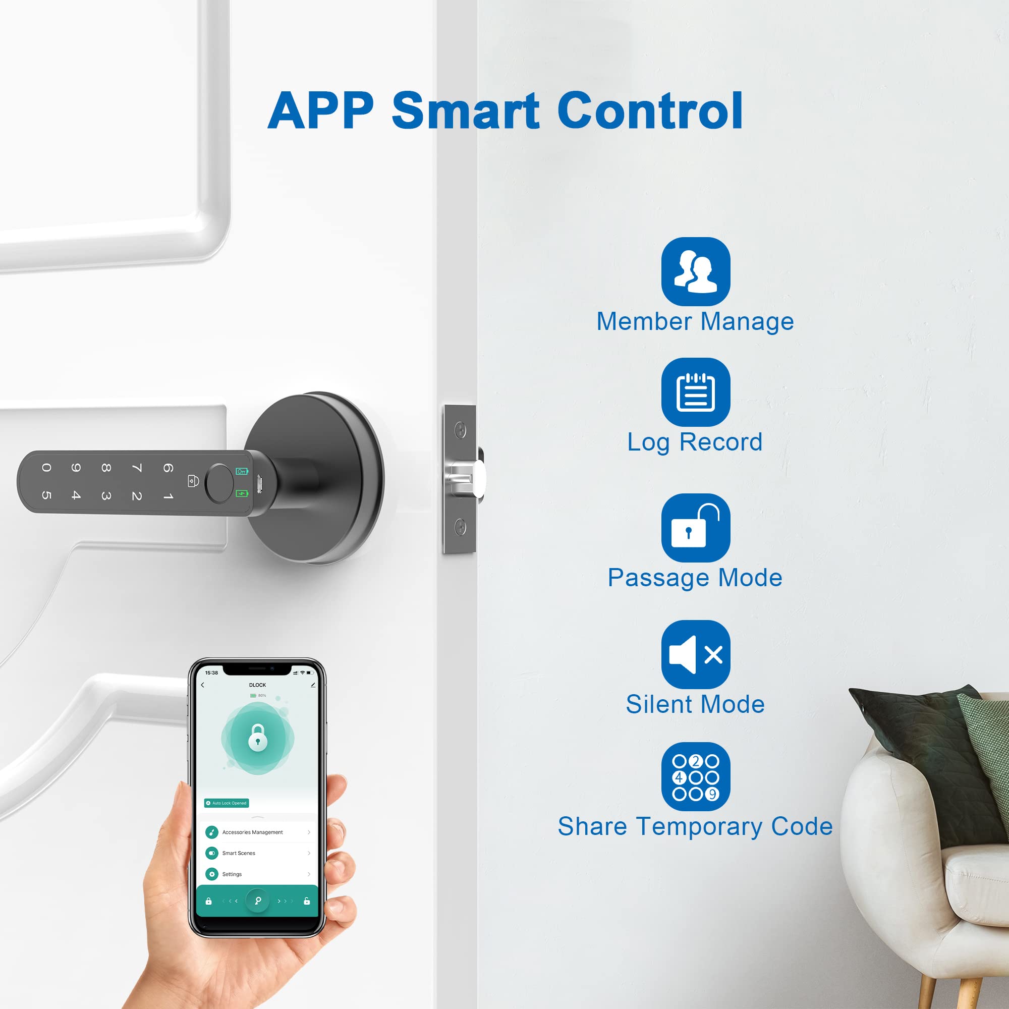 Fingerprint Door Lock with APP Control