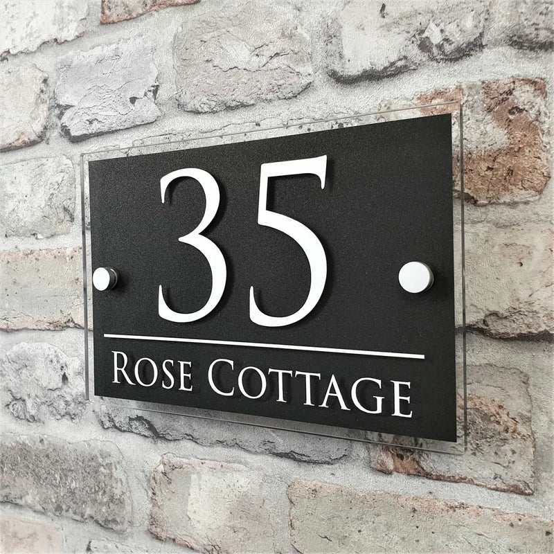 Custom Coloured Address Sign for your letterbox or entryway