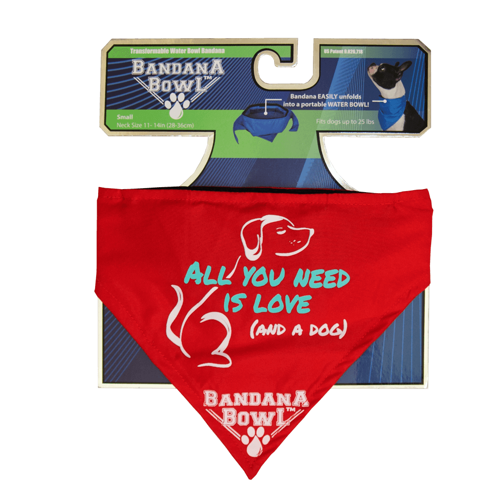 Bandana Bow, Portable Water Bowl