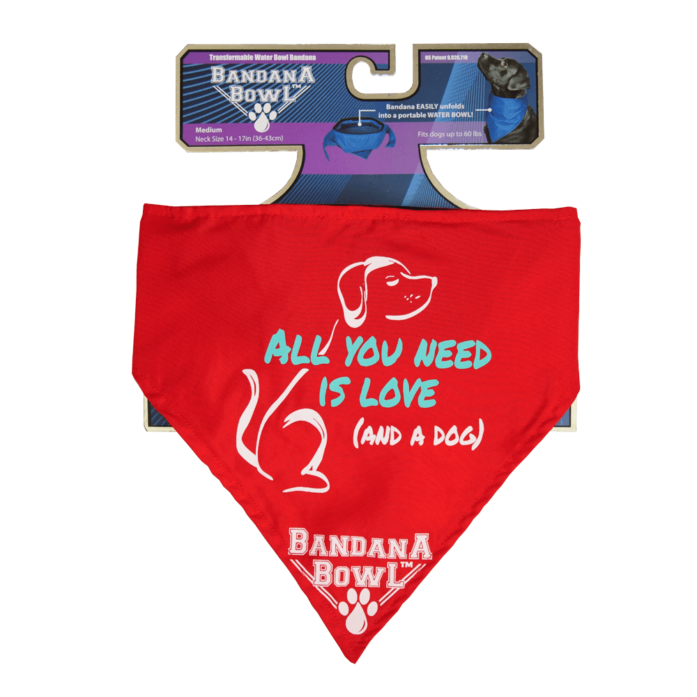 Bandana Bow, Portable Water Bowl