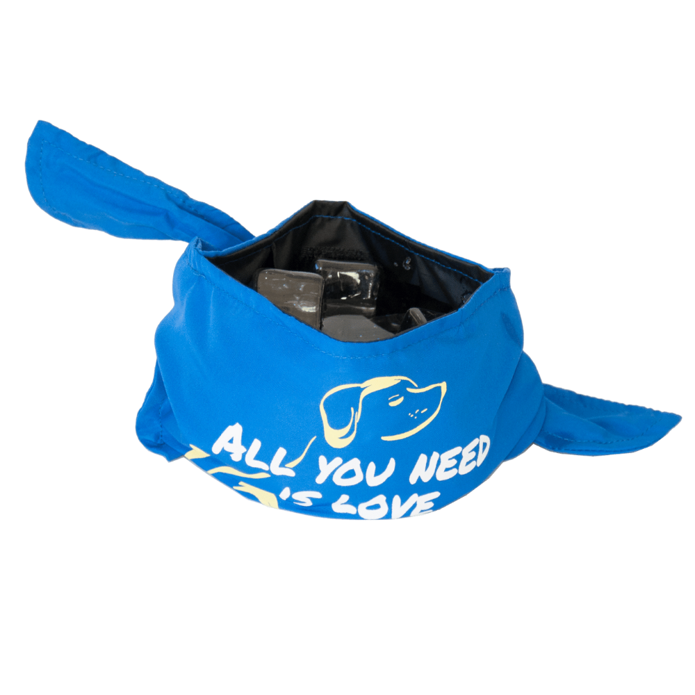 Bandana Bow, Portable Water Bowl