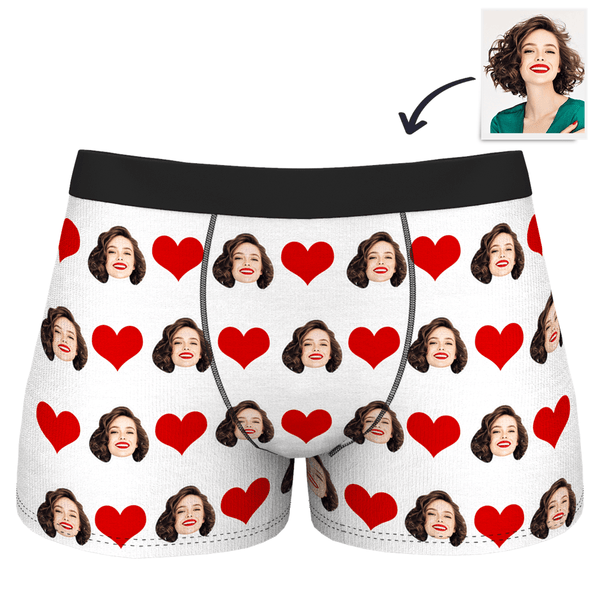 Customized Boxer Birthday Gifts for Boyfriend Heart