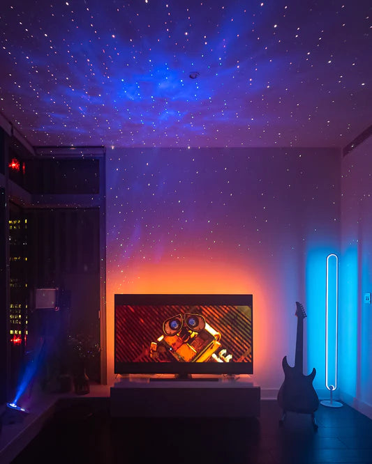 Multifunctional projector ambient light