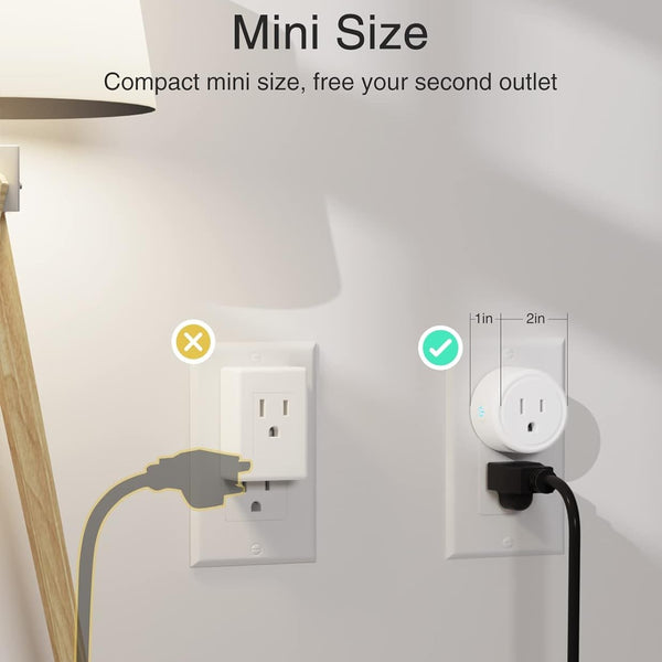 Generic Mini Smart Plug, WiFi Outlet Socket Works With Alexa And Google Home, Remote Control With Timer Function