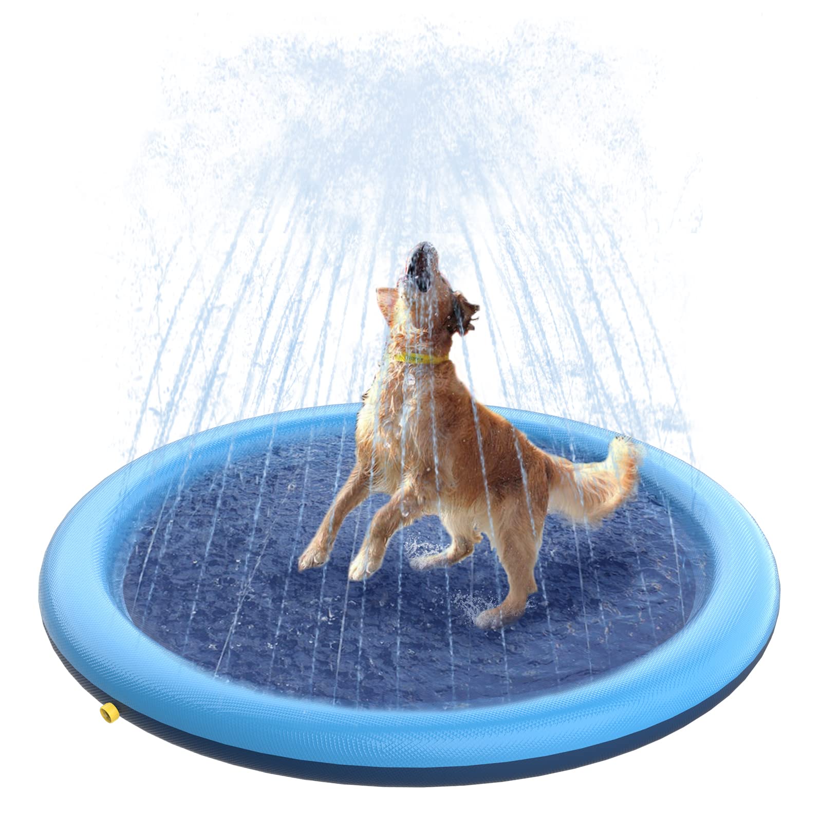 Splashy Non-Slip Dog Cat Pet Pool with Adjustable Pressure