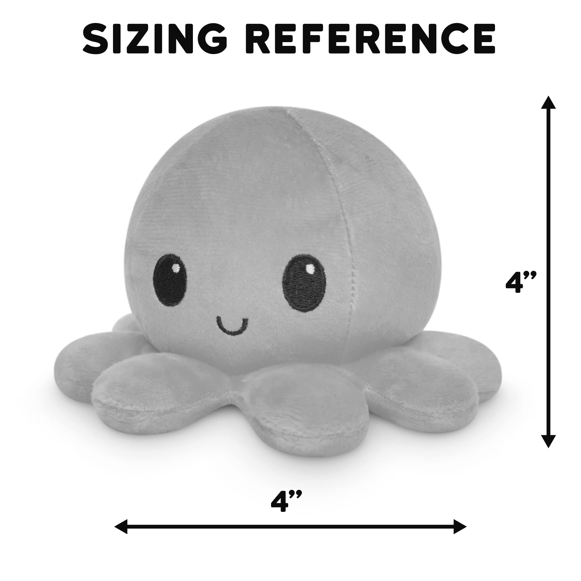 Reversible Octopus Plushie, Love Hate Cute Sensory Fidget Stuffed Animals