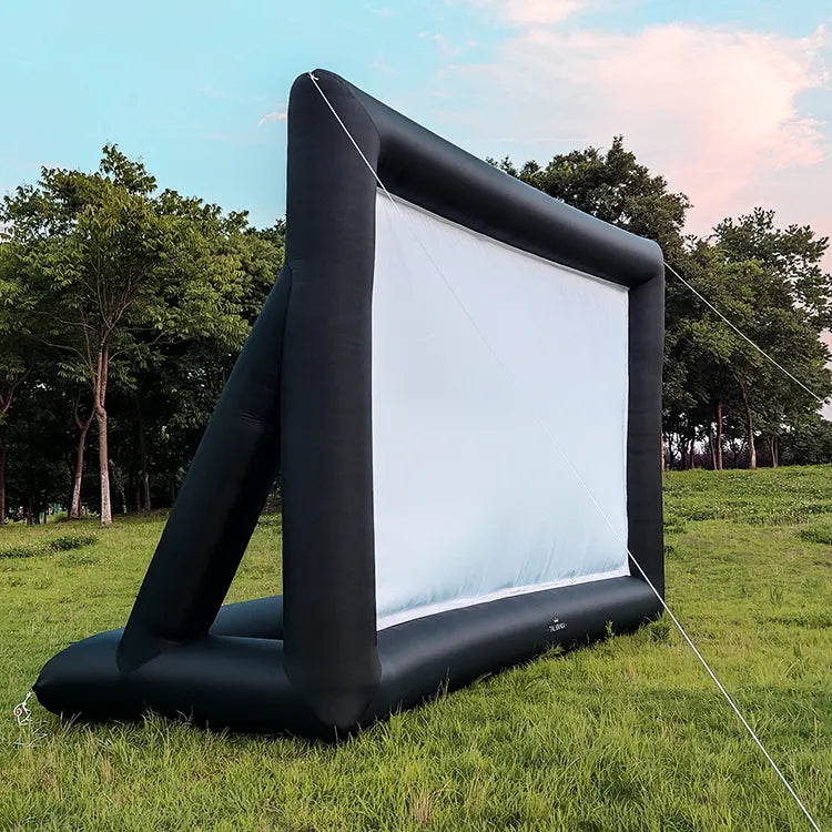 Outdoor large custom factory price air sealed rear cinema inflatable TV projector projection movie screen