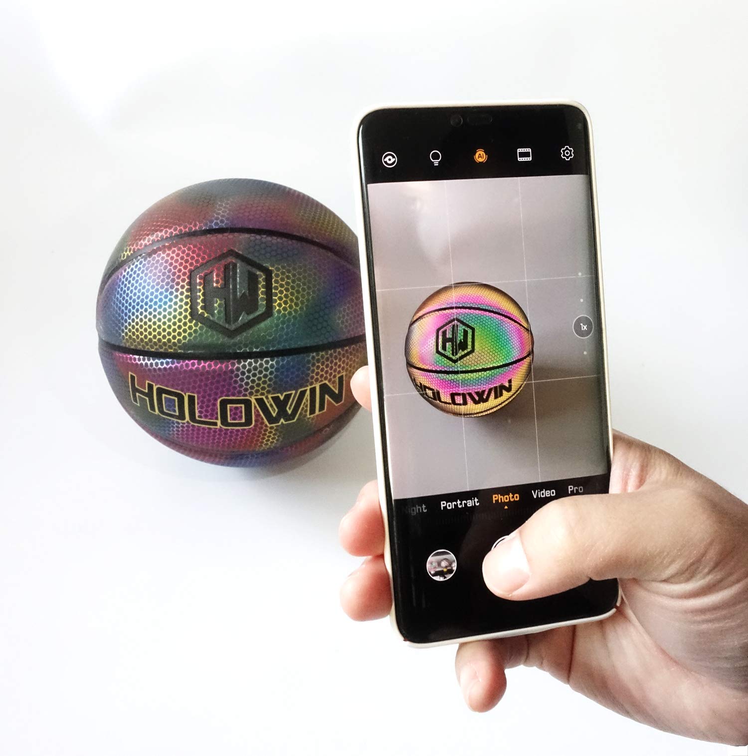 Holographic Luminous basketball