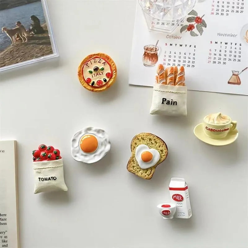 Adorable 3D Mini Food Fridge Magnets