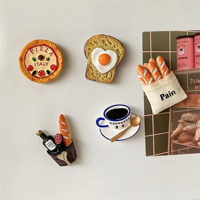 Adorable 3D Mini Food Fridge Magnets