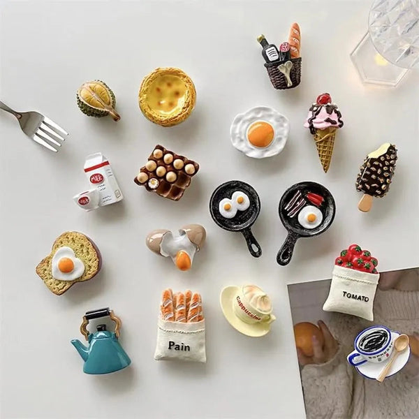 Adorable 3D Mini Food Fridge Magnets
