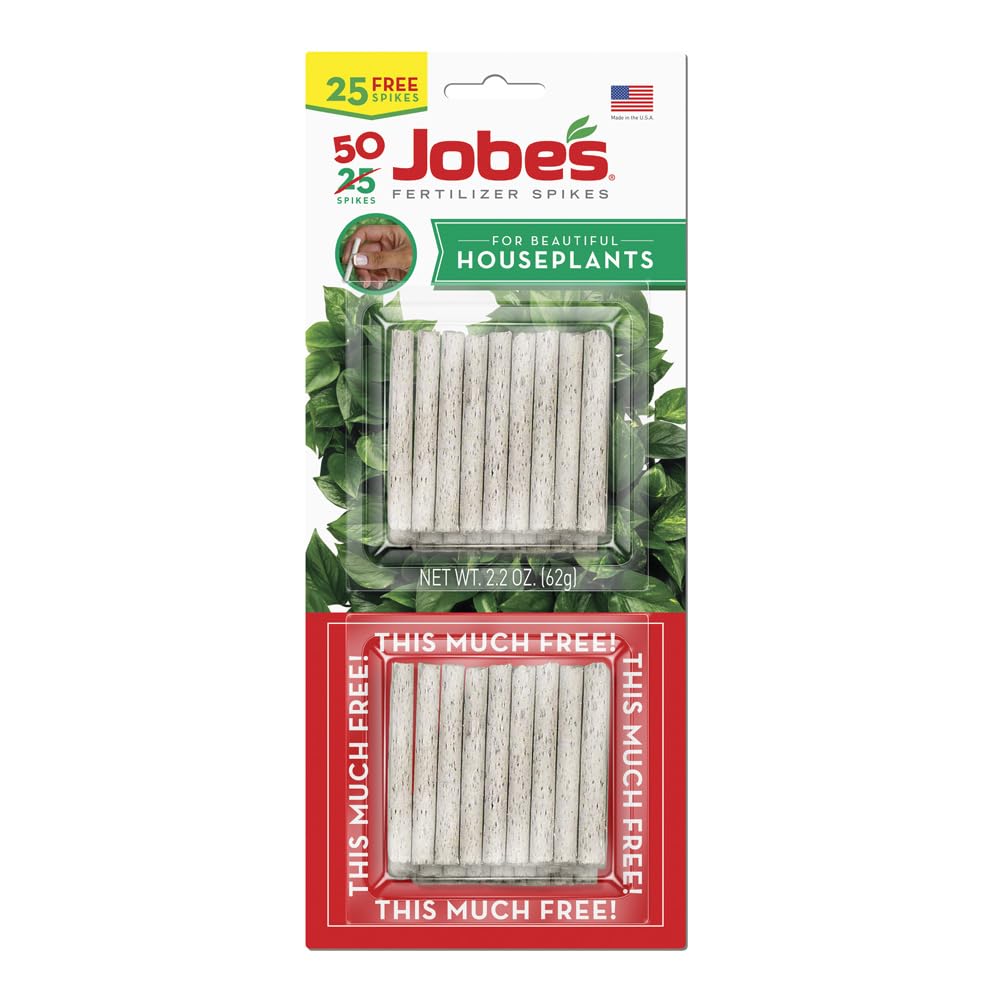 Jobe's 5001T Houseplant Indoor Fertilizer Food Spikes 50 Pack