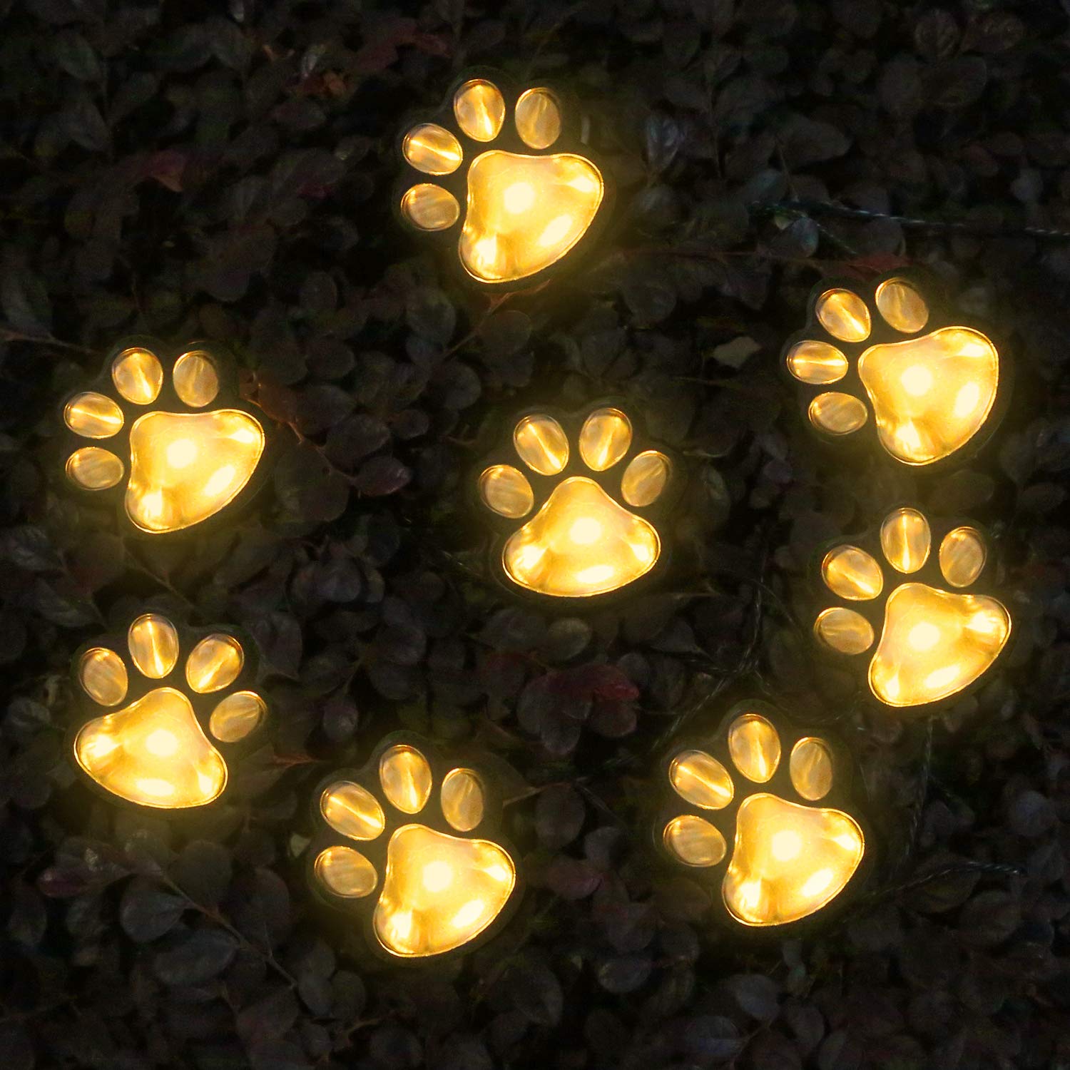 Cat and dog animal solar light strip outdoor decoration